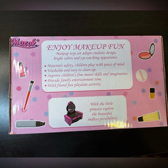 Kids Makeup Vanity Blue Toy Girls Boys Makeup Kit Dress Up Birthday Princess SM8 - Picture 4 of 11